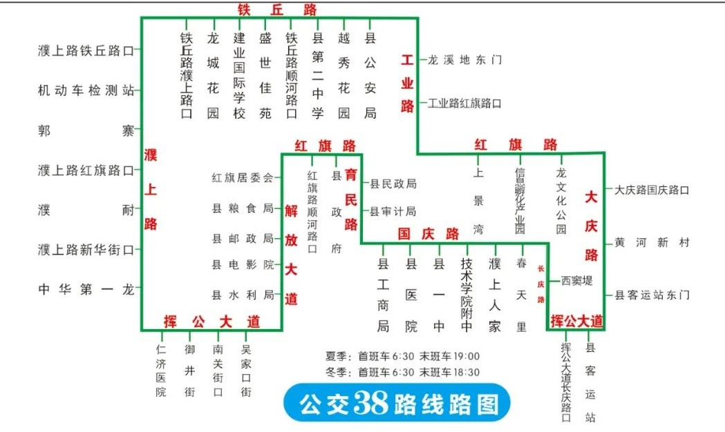 濮阳最全公交线路!